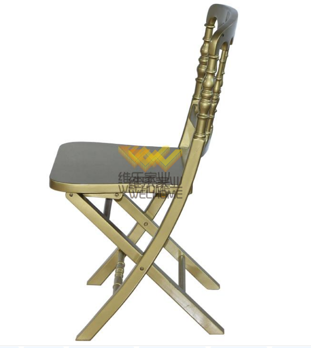 Gold wooden folding chateau chair for wedding/event